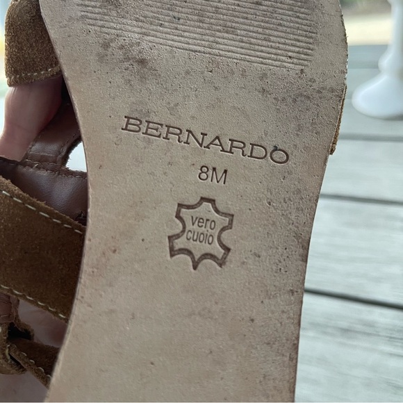 Bernardo Osten Gladiator Brown Suede Leather Sandals Womens Size 8 - Picture 7 of 8